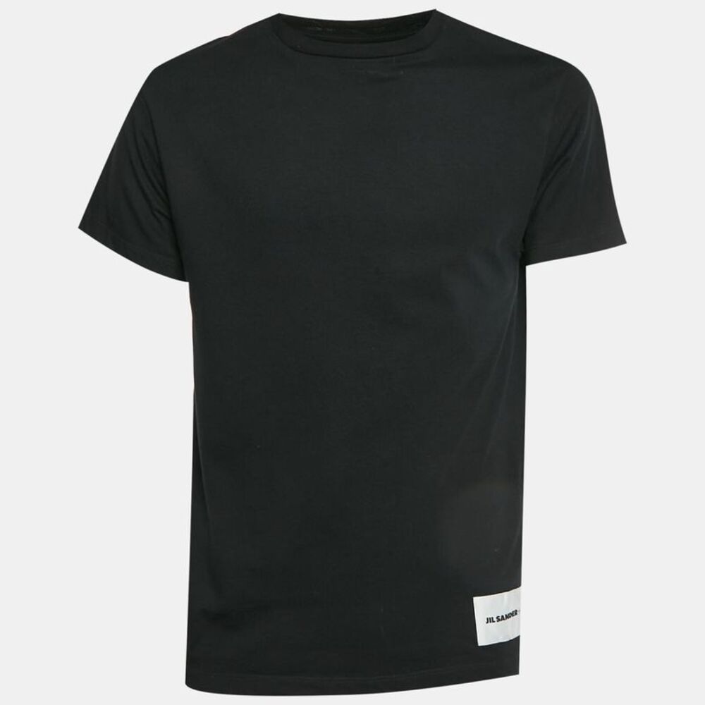 Jil Sander Black Jersey Crewneck T-Shirt L